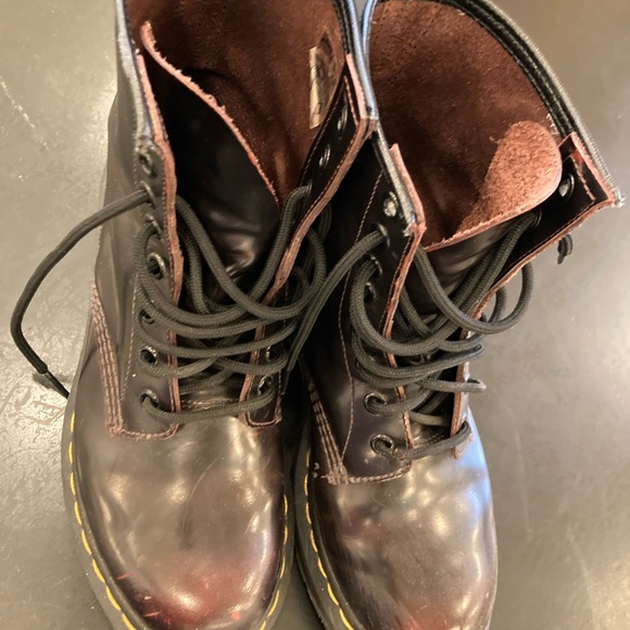 Dr. Martin The Original All Leather 1460 boots Brown Sz 7 Y2K 90’s - Picture 3 of 11